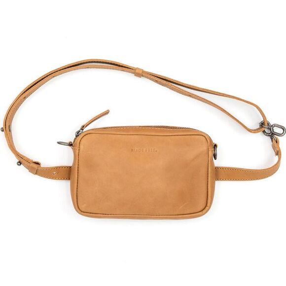 Made Free Leather Convertible Waistpack Handbag